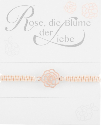 Bratara impletita cu simbol - Rose 