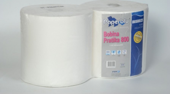 Laveta hartie celuloza alba 2 straturi 25cm inaltime 200 m set 2 bucati 
