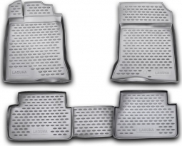 Set 4 covorase auto din cauciuc pentru RENAULT Laguna III 2007 - prezent 