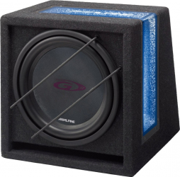 Subwoofer auto Alpine SBG-1244BR cu incinta de tip bassreflex si difuzor 300 mm 