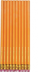 Creioane grafit Herlitz cu radiera mina HB set 10 bucati