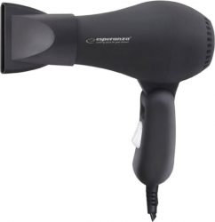 Uscator de par 750W 2 viteze concentrator maner pliabil Esperanza Aurora negru EBH003K-DC 