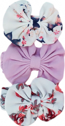 Set 3 bentite elegante roz si alb 