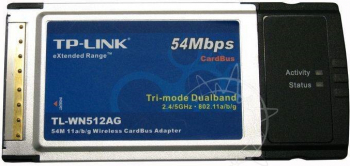 Adaptor wireless CardBus dual band TP-Link TL-WN512AG 