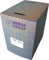 Cablu FTP Cat5E Braun Group HSYZP5/5E 100 CU FLUKEPASS invelis exterior LSZH AWG24 albastru 305m 