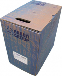 Cablu FTP cat5E BraunGroup AWG24 cupru solid FLUKEPASS AL 305m manta PVC 