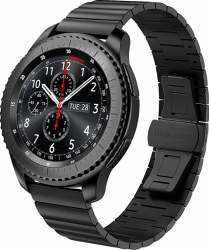 Curea Metalica Premium MTP Mecanism Butterfly Negru 20mm pentru Samsung Galaxy Watch Active 