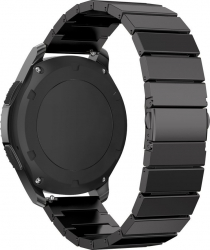 Curea Metalica Premium MTP Zale mari Negru 20mm Quick Release pentru SmartWatch 