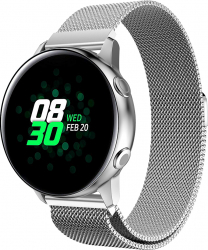 Curea Universala Milanese Premium MTP Silver 22mm Quick Release pentru SmartWatch 
