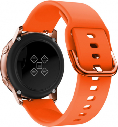 Curea Silicon Premium MTP Orange 22mm Quick Release Fara Striatii pentru Samsung Galaxy Watch 46mm 