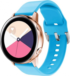 Curea Silicon Premium MTP Sky Blue 22mm Quick Release Smooth pentru Huawei Watch GT 