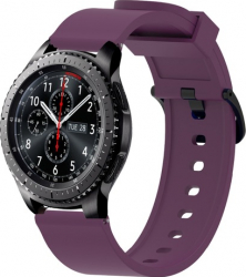 Curea Silicon Premium MTP Visiniu 20mm Quick Release Striatii Diagonale pentru SmartWatch 