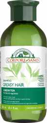 Sampon purifiant cu ceai verde si urzica pentru par gras Corpore Sano 300 ml 