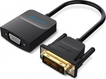 Adaptor DVI tata 24 + 1 si 24 + 5 la VGA mama 1080P Full HD Vention 