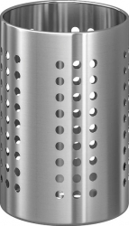 Suport ustensile bucatarie perforat inox 18cm 