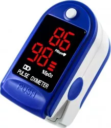 Puls Oximetru - BATERII INCLUSE - indica nivelul de saturatie a oxigenului din sange masoara rata pulsului - AVIZAT ANMDM