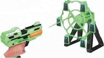 Set pistol de jucarie cu tinta rotativa si sunete Dark Wars