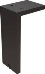 Picior pentru mobilier reglabil Fonda H 150 mm finisaj negru periat 