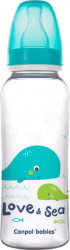 Biberon gat ingust - Love and Sea - Canpol babies polipropilena 250 ml turcoaz 