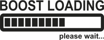 Sticker auto cu boost loading tuning JDM 20cm negru 