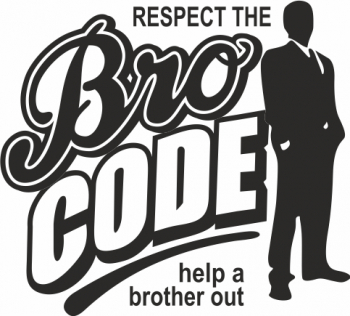 Sticker auto cu BRO CODE tuning JDM 20cm negru 