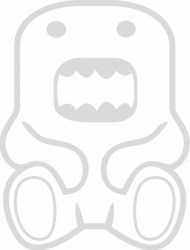 Sticker auto cu domo amuzant JDM 20cm alb 