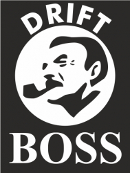 Sticker auto cu drift boos JDM 20cm negru 