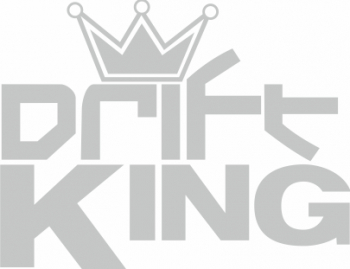 Sticker auto cu drift king tuning 20cm alb 