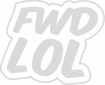 Sticker auto cu fwd lol tuning JDM 20cm alb 