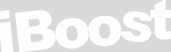 Sticker auto cu iboost JDM 20cm alb 