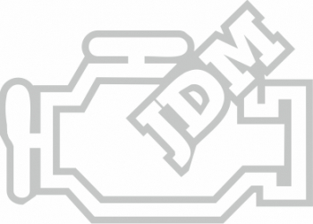 Sticker auto cu JDM tuning 20cm alb 