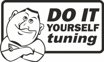 Sticker auto do it yourself tuning 20cm negru 