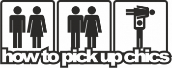 Sticker auto how to pick up chics tuning JDM 20cm negru 