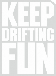 Sticker auto keep drifting fun tuning JDM 20cm alb 