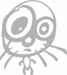 Sticker auto pentru masina cu emoji amuzant 20cm Alb 