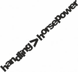 Sticker auto power JDM 20cm negru 