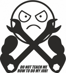 Sticker auto tuning JDM do not teach me how to do my job 20cm negru 