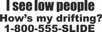 Sticker auto tuning JDM hows my drifting 20cm negru 