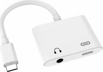 Adaptor Audio Digital MTP de la USB Type C la USB Type C si Jack 3.5mm Alb Retail
