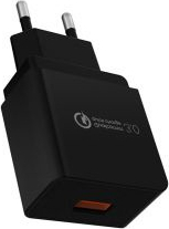 Adaptor / incarcator cu certificare CE USB 3.0 cu incarcare rapida Negru 