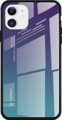 Husa de protectie Bibilel Gradient pentru iPhone 11 Pro Max Albastru-Negru 