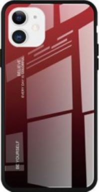 Husa de protectie Gradient pentru iPhone 11 Pro Max Rosu-Negru 