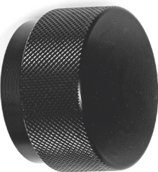 Buton pentru mobilier Graf Big negru periat D 38 mm 