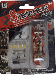 Mini Skateboard de ghidat cu degetul pentru copii Finger Sketeboard cu piese de rezerva Portocaliu 