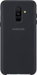 Husa Capac Spate SAMSUNG Dual Layer Negru EF-PA605CBEGWW SAMSUNG Galaxy A6 Plus 