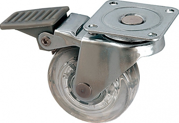 Rotila din silicon cu frana pentru mobilier D50 mm 