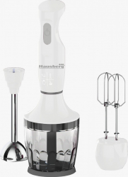 Blender 3 in 1 Hausberg HB-7706A capacitate bol 0.75 l 600 W Alb 