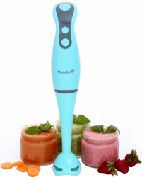 Blender de mana Hausberg HB-7671BL 300 W Lama din inox 1 viteza + turbo Bleu 