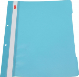 Set 50 buc dosar plastic PAPERLAND cu sina si 2 perforatii turcoaz 