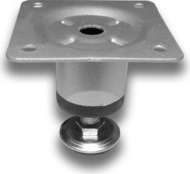 Picior metalic cilindric pentru mobilier H 50 mm D 30 mm finisaj aluminiu 
